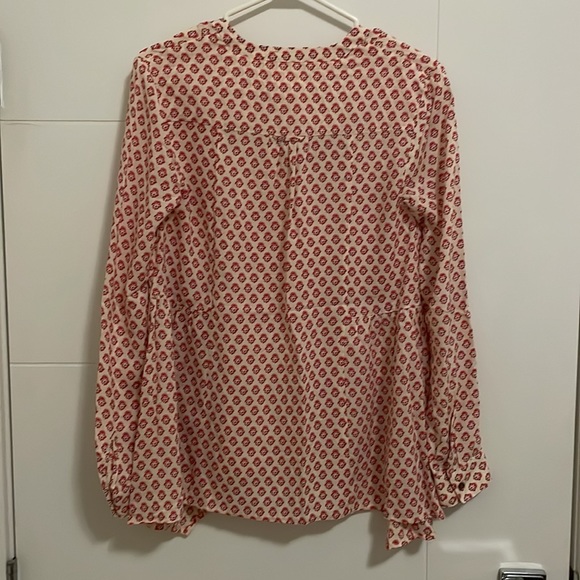 Maeve (Anthro) Laiken Henley Long Sleeve Blouse - Picture 4 of 8